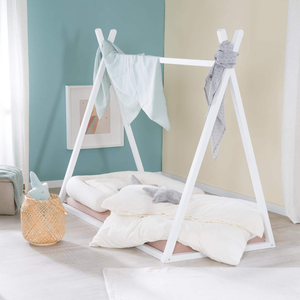 <span class=keywords><strong>Lit</strong></span> superposé en bois de pin massif, design moderne, taille complète 70 x <span class=keywords><strong>140</strong></span> cm, laque blanche pour chambre à coucher, garçons et filles, 12 mois - Product Image 2