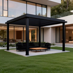 Pergola extérieure à lames orientables en alliage d'aluminium - Patio personnalisé avec design anti-rongeurs et respectueux de l'environnement pour les jardins - Product Image 3