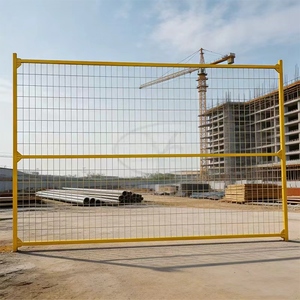Panneaux de clôture de chantier temporaires à soudure complète YC <span class=keywords><strong>avec</strong></span> <span class=keywords><strong>plaque</strong></span> de base amovible – Clôture de chantier durable et sécurisée - Product Image 6