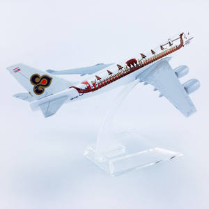 Sıcak satış 16cm 1/400 tay Airways ejderha tekne B747-400 dekoratif Model - Product Image 4