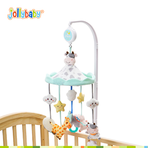 Jollybaby, <span class=keywords><strong>cuna</strong></span> Musical giratoria, móvil, vaca, conejo, juguetes <span class=keywords><strong>de</strong></span> peluche, 8 canciones <span class=keywords><strong>de</strong></span> <span class=keywords><strong>cuna</strong></span>, chupete para bebé, regalo <span class=keywords><strong>de</strong></span> educación temprana para recién nacidos - Product Image 1