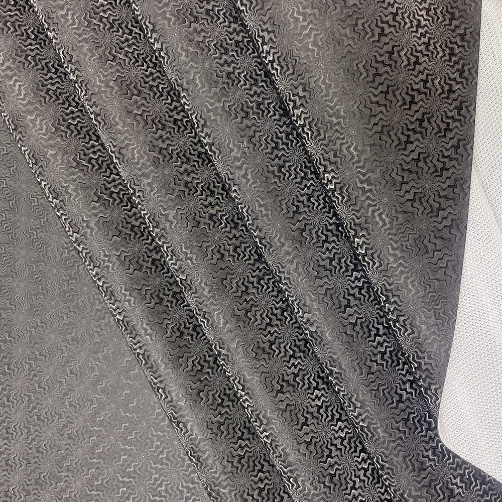 Decorative Printed PVC Leather Fabric with Irregular Wave Pattern for Bag Manufacturing