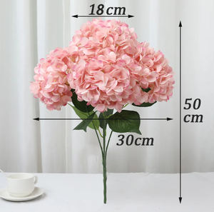 باقة زهور هيدرانجا صناعية كبيرة باللون الأخضر الداكن، قطعة مركزية لحفلات الزفاف - Product Image 6