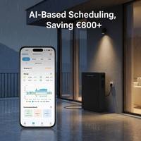 Système solaire tout-en-un hybride empilable pour balcon, batterie LiFePO4 5kWh/10kWh, prêt à l'emploi, stock UE