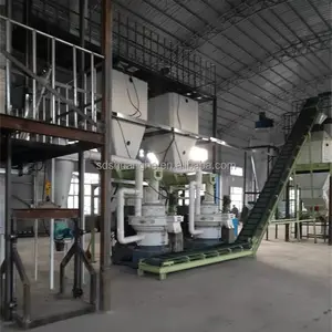 Set completo di impianto di produzione di pellet di legno, biomassa impianto di pellet di segatura con uscita 3-4tph