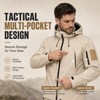 Veste coupe-vent en hardshell pour homme, veste de randonnée multifonctionnelle pour l'extérieur, imperméable, veste de montagne pour le marché péruvien
