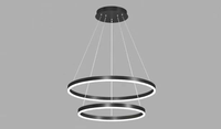 Moderne Populaire Nordique Simple Décor À La Maison Pendentif Lumière Ronde Surround Noir Lustre Restaurant Salon Pendentif Lumières
