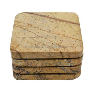 Antique Design <b>Marble</b> <b>Coaster</b> High Quality Table Decoration & Accessories <b>Coasters</b> for Drink Serving Usage Handmade - Product Image 2