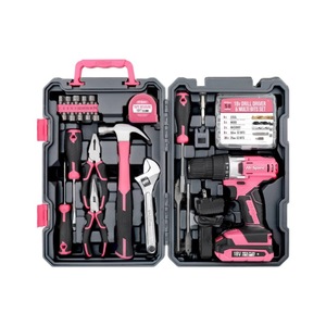Hisea 81 Piece Cordless Drill Set 18V Lithium Battery Home Maintenance <b>Tool</b> Kit - Product Image 2