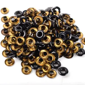 Custom Painting Metal Grommets 6mm Eyelet Brass Eyelets For Shoes Clothes Crafts DIY Garment