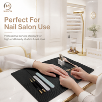50 pièces de tapis de table jetables pour manucure, tampons de tatouage, feuilles dentaires, anti-taches, double face, imperméables, portables, pliables