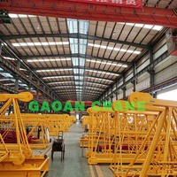 Grúa Torre, Grúa de Pluma, Grúa de Plataforma QTZ100(P6013) Carga Máxima 8t Carga en Punta 1.3t Longitud de Pluma 60m para Construcción de Edificios