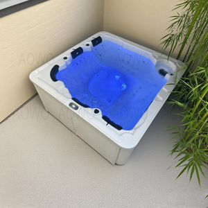 Bañera de hidromasaje AOWO, tubo caliente para exteriores, spa de natación de doble zona para exteriores, bañera de hidromasaje inflable para exteriores, masaje de circulación, bañera de hidromasaje - Product Image 2