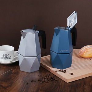 Amz Hor nueva llegada mango de nailon de aluminio frío Brew <span class=keywords><strong>Moka</strong></span> Pot Espresso cafetera - Product Image 5