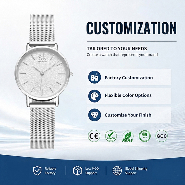 Minimalist Women Quartz Watch Mesh Stainless Steel Strap 30mm Ultra Slim Ladies Wristwatch Top Seller for Global Distributor OEM