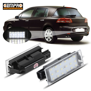 Kit d'éclairage de plaque d'immatriculation LED blanc sans erreur pour <span class=keywords><strong>Renault</strong></span> <span class=keywords><strong>Megane</strong></span> II III Espace IV, clignotant arrière, vente en gros - Product Image 1