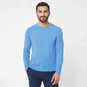 <b>Top</b> Selling New Best Manufacture Custom Tee Shirts 100% Cotton Fabric Double <b>Layer</b> Long Double Sleeve High Quality Breathable - Product Image 1
