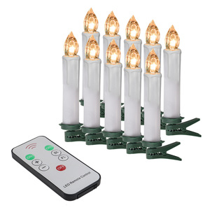 Bougie décorative à <span class=keywords><strong>LED</strong></span> <span class=keywords><strong>sans</strong></span> <span class=keywords><strong>fil</strong></span> à télécommande, à intensité variable, en plastique, <span class=keywords><strong>pour</strong></span> décoration d'arbre <span class=keywords><strong>de</strong></span> <span class=keywords><strong>Noël</strong></span>, vente chaude - Product Image 2