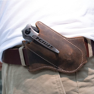 Funda de Cuero EDC de 16x15cm para Cuchillo Táctico, Funda para Cintura, Herramienta de Supervivencia al Aire Libre - Product Image 1