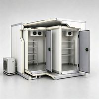 2~8 ° Chambre froide C Walk-In avec panneaux sandwich PU 150 mm et circulation d'air uniforme pour le stockage de boulangerie et de confiserie