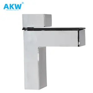 Akw supporto zinco in lega di vetro quadrato per 8-12mm di spessore forma quadrata fabbricazione Metalway Standard di tenuta morsetto di vetro