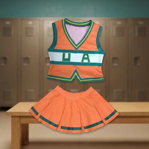 Jeunes filles lycée Costume Cheerleading uniforme personnalisé Sublimation imprimé pratique porter des échauffements KIT XXXS taille - Product Image 2