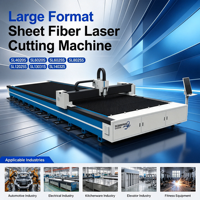 Découpeuse à fibre haute vitesse grand format Scorpion 1500W-30000W 100m/min 12000x2500mm CNC refroidie par eau pour tôles