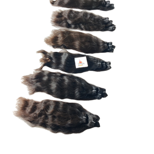 Venta al por mayor 100% Virgen Negro Color Natural Máquina India Doble Trama Remy Extensiones de Cabello Humano Recto para Mujeres - Product Image 1