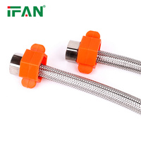 Connecteur de robinet de bassin de vente chaude IFAN tuyau en acier inoxydable ondulé tuyau flexible