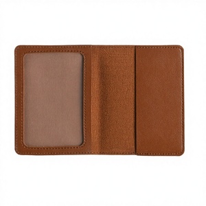 Wholesale <b>Black</b> Genuine Leather Business Card <b>Wallet</b> with Button Closure and Letter Pattern <b>for</b> <b>Men</b> - Product Image 2