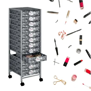 Great Quality Taiwan Brand Modern 12 Drawers Mobile Rolling Utility Storage Cart Bedroom Storage Rack