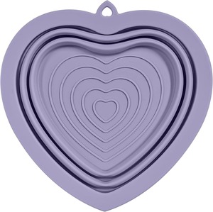 Bol pliable en forme de cœur <span class=keywords><strong>pour</strong></span> <span class=keywords><strong>chien</strong></span>, bol de voyage portable en silicone <span class=keywords><strong>pour</strong></span> chats et petits animaux, bol à eau pliable <span class=keywords><strong>pour</strong></span> les promenades en extérieur - Product Image 1