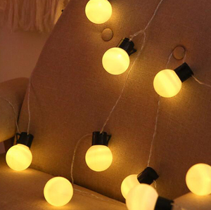 Năng lượng mặt trời ngoài trời không thấm nước G50 opalescent bóng đèn trong suốt bóng đèn chuỗi vườn trang trí chiếu sáng LED năng lượng mặt trời đèn chuỗi - Product Image 5