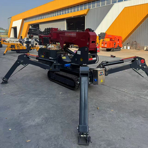 מנוף זחלילי דיזל ZMT P-1033 בעל כושר הרמה של <span class=keywords><strong>3</strong></span> טון עם סיבוב 360 מעלות, נייד, מיני, גובה הרמה 30.5 מטר, מתאים לגגות, בעל תקן CE - Product Image 3