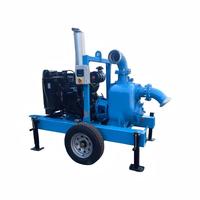 Pompe à eau portable à haute pression diesel Euro 5 avec réservoir de carburant pour l'irrigation et le déshydratation