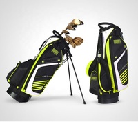 Bolsa de soporte de golf con logotipo personalizado impermeable de nailon OEM más vendida, peso ligero, precio de fábrica