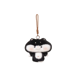 Set di Portachiavi Peluche Animali Carini e Robusti, <span class=keywords><strong>Panda</strong></span> <span class=keywords><strong>Rosso</strong></span> e Criceto, Pelliccia Soffice e Delicata sulla Pelle, Piccolo Regalo per le Feste per Tutte le Età - Product Image 3
