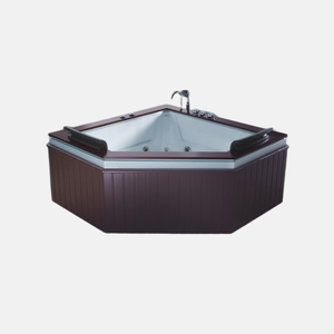 Baignoire de massage durable Jacuzzier d'angle personnalisée en acrylique blanc Baignoire de détente pour la maison et l'hôtel avec garantie de 5 ans - Product Image 3