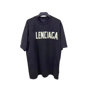 <span class=keywords><strong>T</strong></span>-shirt a maniche corte regular fit da uomo e donna, in maglia ricamata con stampa a lettere vuote della famiglia B, nuova collezione primavera 26, alta qualità Paris - Product Image 1