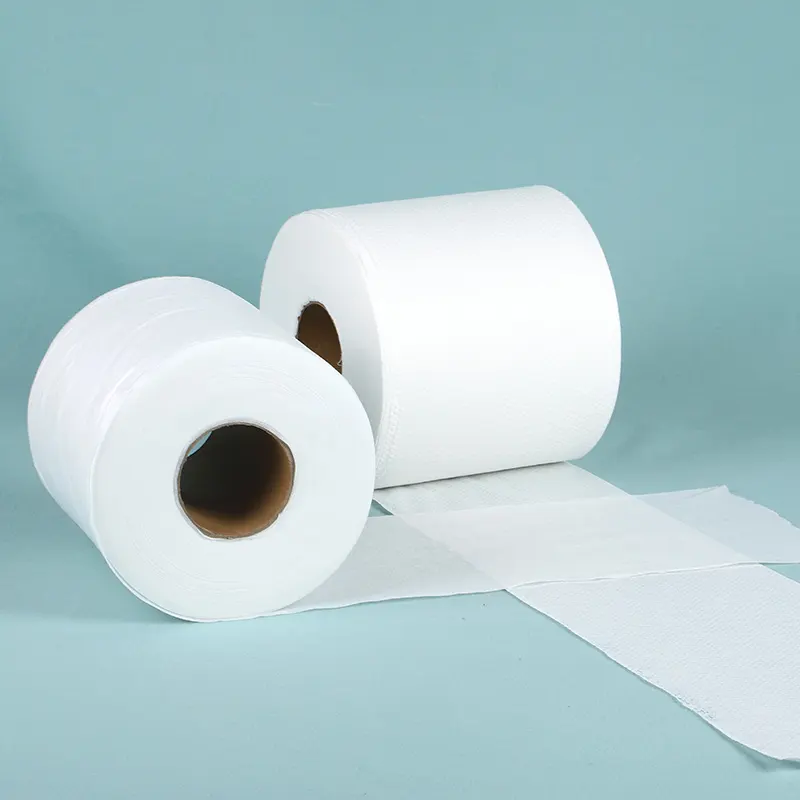 Prix de gros Spunlace tissu non tissé tissu tissu 100% polyester tissu textile matière première personnalisée