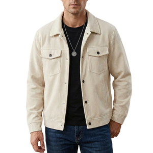 Custom Man Colthed Spring/Autumn Casual Style Versatile <b>Corduroy</b> Multi-Pocket Utility Single Breasted Casual Work Coat <b>Jacket</b> - Product Image 2