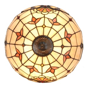 TFT-8030 Victorienne Double Allumé Vitrail Décor À La Maison D'éclairage tiffany lampes - Product Image 5