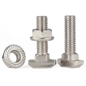 Hammer Bolt Custom 304 Stainless Steel European Standard 2020 T-bolt Hammer Head T Slot Bolts