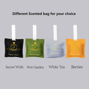 Difusor de aroma de coche de tela ambientador logotipo personalizado <span class=keywords><strong>clip</strong></span> de ventilación de coche colgante bolsa de bolsita perfumada para armario de cajón de coche - Product Image 6