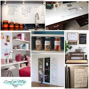 Calcomanía de pared de pizarra blanca de borrado en seco más gruesa grande, pegatina de pared de PET, cartel de papel adhesivo de <span class=keywords><strong>vinilo</strong></span>, pegatina de pared de pizarra blanca - Product Image 4