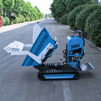 Camion auto-videur à essence de type chenille, Minidumper motorisé à roues, Mini Dumper de jardin
