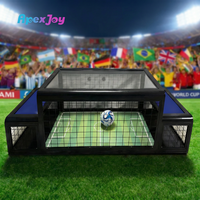 ApexJoy XDA40 Table de football de table à monnayeur, pour borne d'arcade, système de notation double PK, avec détection de mouvement, en métal, version anglaise
