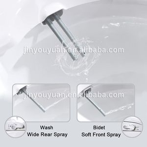 非自動シンプルスリムビデ細長い冷水および温水ビデ便座 - Product Image 4