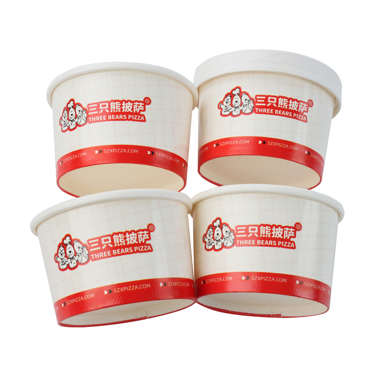 Disposable Manufacturer Food Packing Heatable Container Paper Soup Cups Paper Bowls Custom LogoPopular