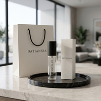 Flacon de parfum neutre de luxe du fabricant, flacon de parfum vide transparent en verre avec vaporisateur et bouchon magnétique